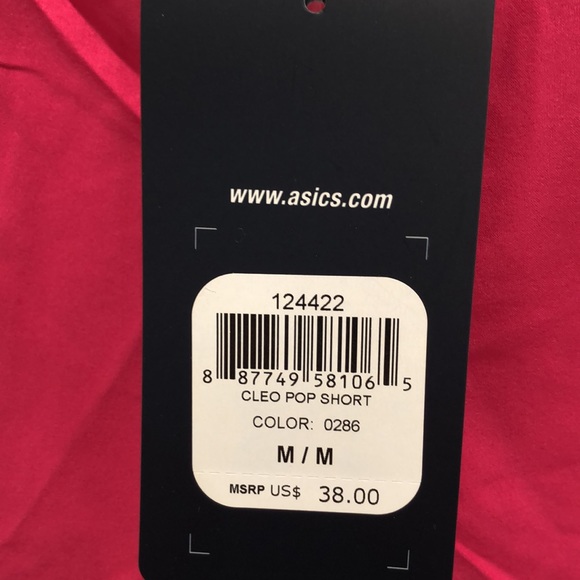 NWT ASICS bright pink running shorts - Picture 2 of 2